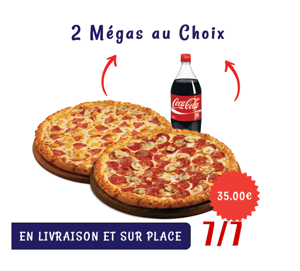 Promo Pizza 2 achetées une Offerte Gretz ROYAL PIZZA GRETZ